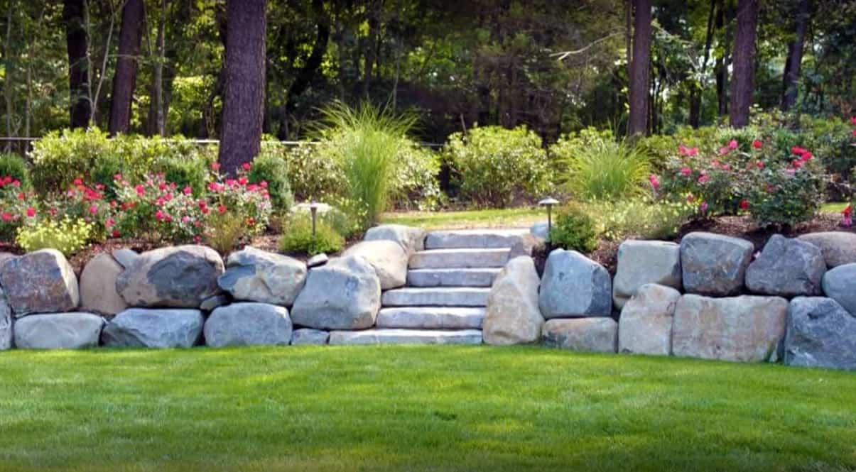 Stone Stairs with floral assets